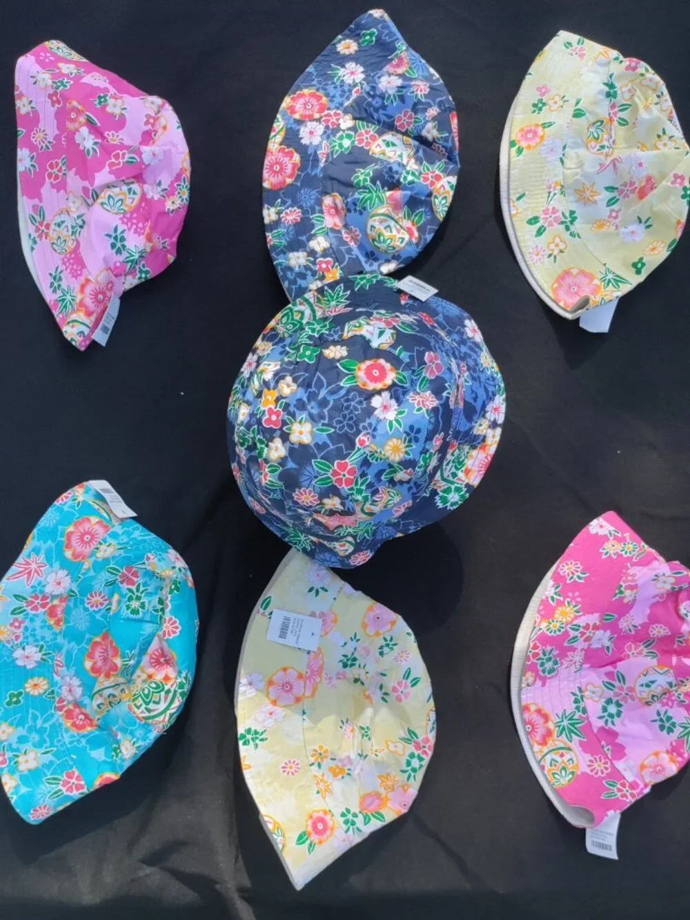 NWT Soft Pink Floral Bucket Hat KIDS